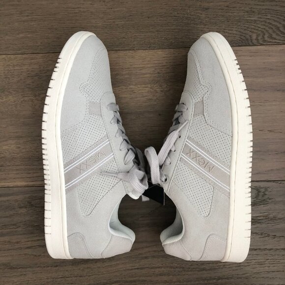 Mexx Hawk Casual Lace Up Sneakers w Imitation Leather Uppers in Grey Sz 9 - Picture 5 of 12
